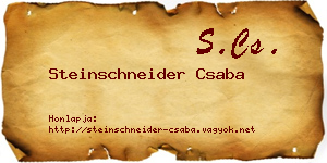 Steinschneider Csaba névjegykártya
